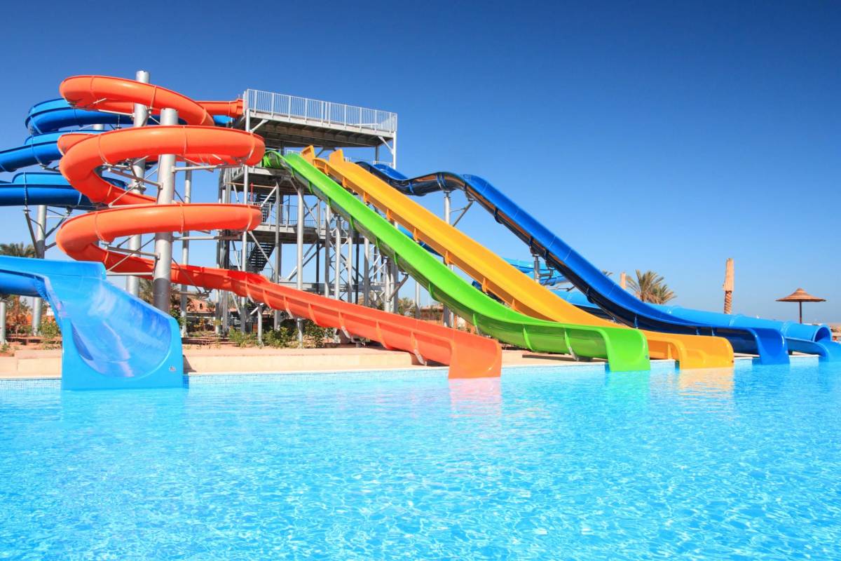 Wasserrutschen im Caneva Aquapark
