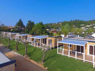 Campingplatz Gardasee mit Mobilheim 2 Schlafzimmer und Privatbad 