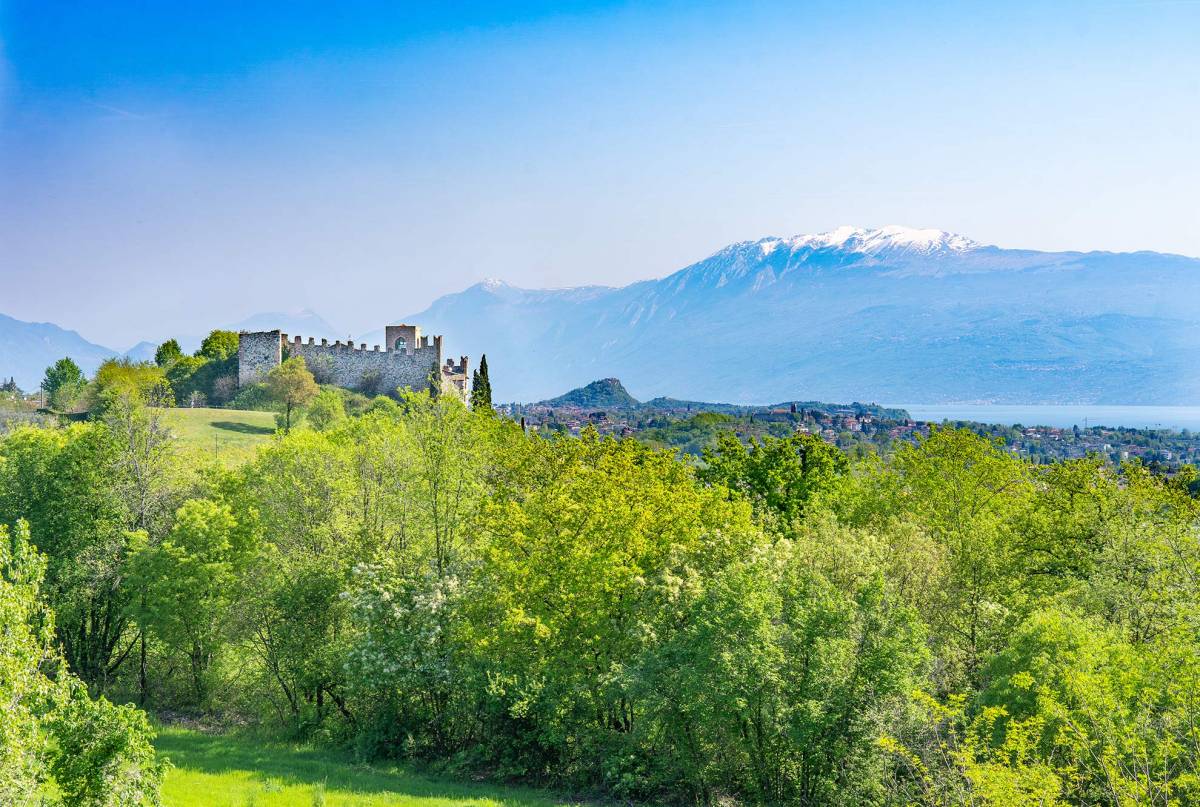 Burg von Padenghe umgeben von Natur