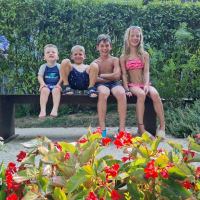 Our dearest children enjoying their stay!Mauro, Vince, Lieke and Zeno from Belgium
